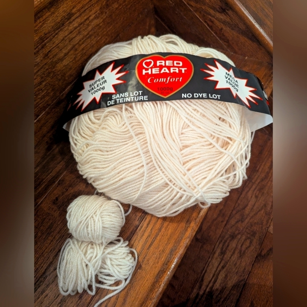 Red Heart Comfort Yarn in Cream 256g Acrylic